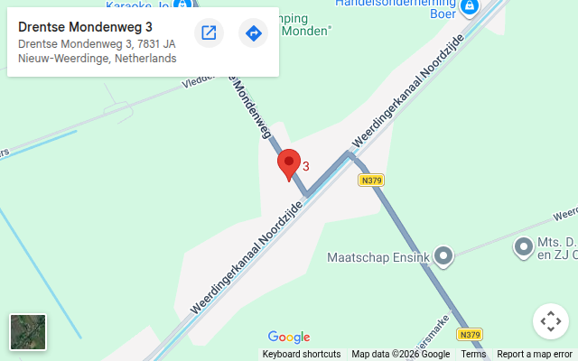 Locatie van Installatiebedrijf Hopman op de kaart: Drentse Mondenweg 3, Nieuw-Weerdinge